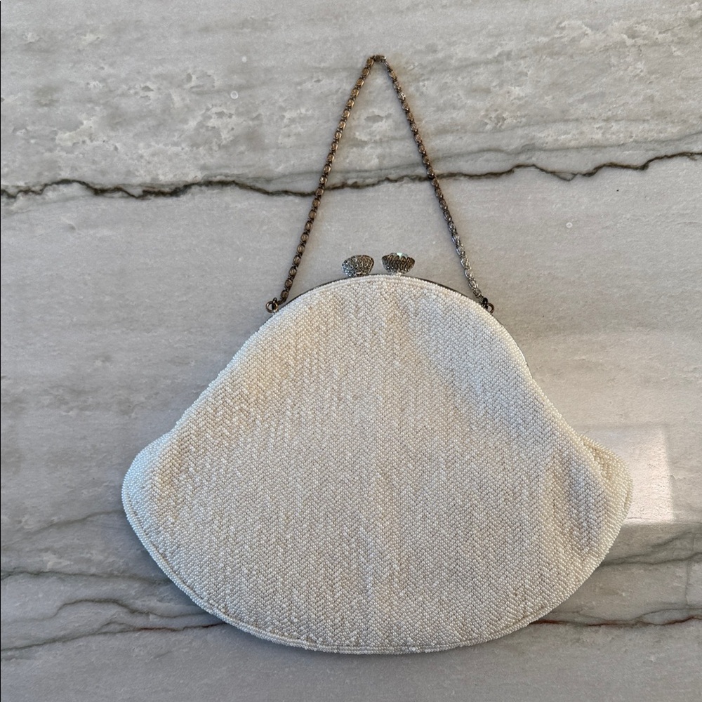 Elegant Cream Clutch Bag